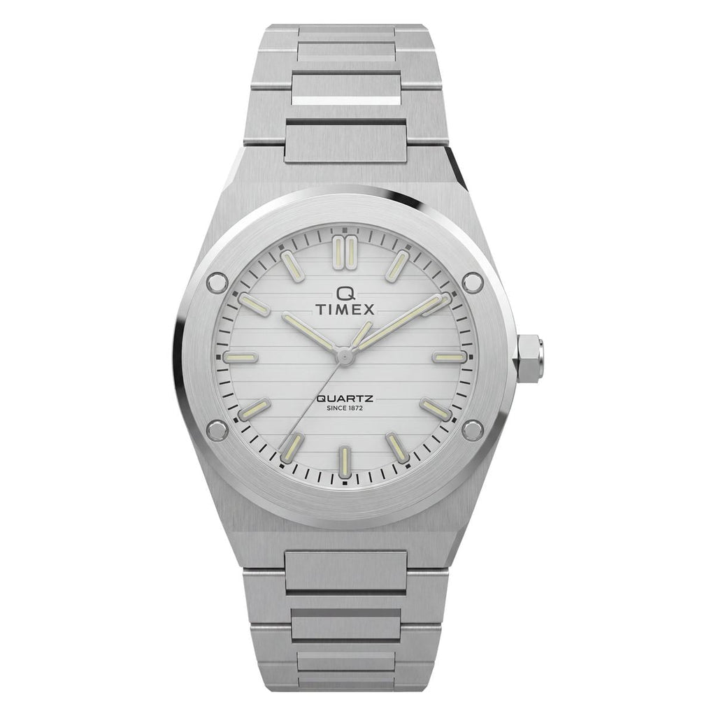 Timex Q Marbella Silver Dial Silver Stainless Steel Strap Women's Watch TW2Y81800UJ - view 1
