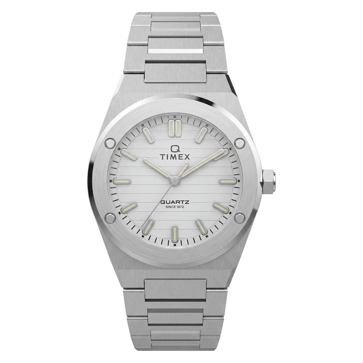 Timex Q Marbella Silver Dial Silver Stainless Steel Strap Women's Watch TW2Y81800UJ - view 1