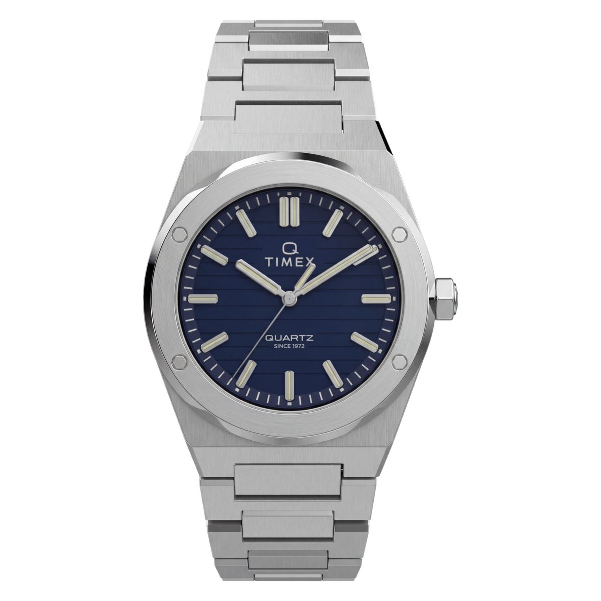 Timex Q Marbella Blue Dial Silver Stainless Steel Strap Men's Watch TW2Y81400UJ - view 1
