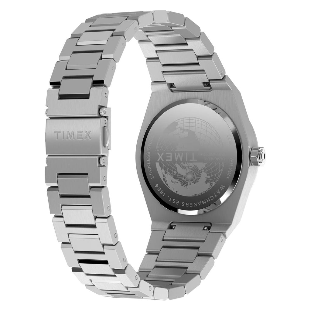 Timex Q Marbella Blue Dial Silver Stainless Steel Strap Men's Watch TW2Y81400UJ - view 2
