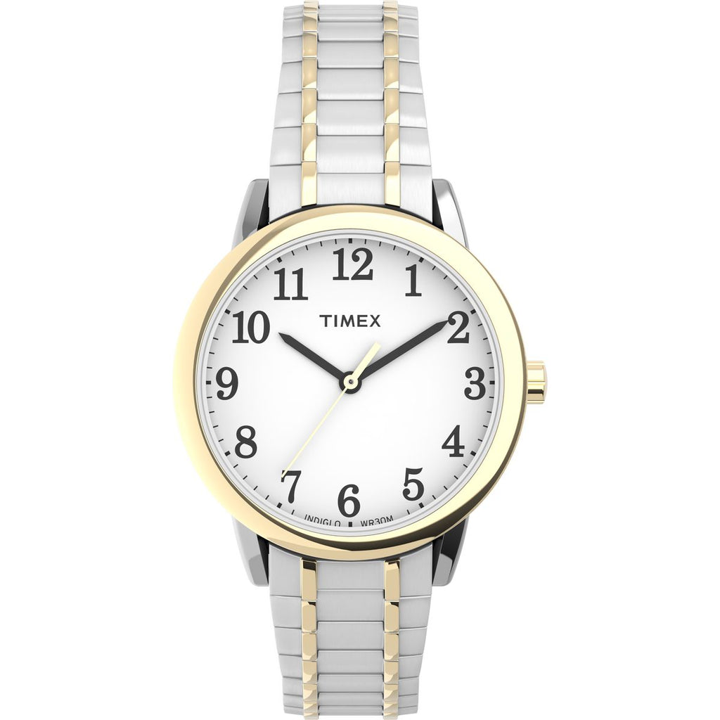 Timex Easy Reader White Dial Two-Tone Stainless Steel Strap Women's Watch TW2P78700UJ - view 1