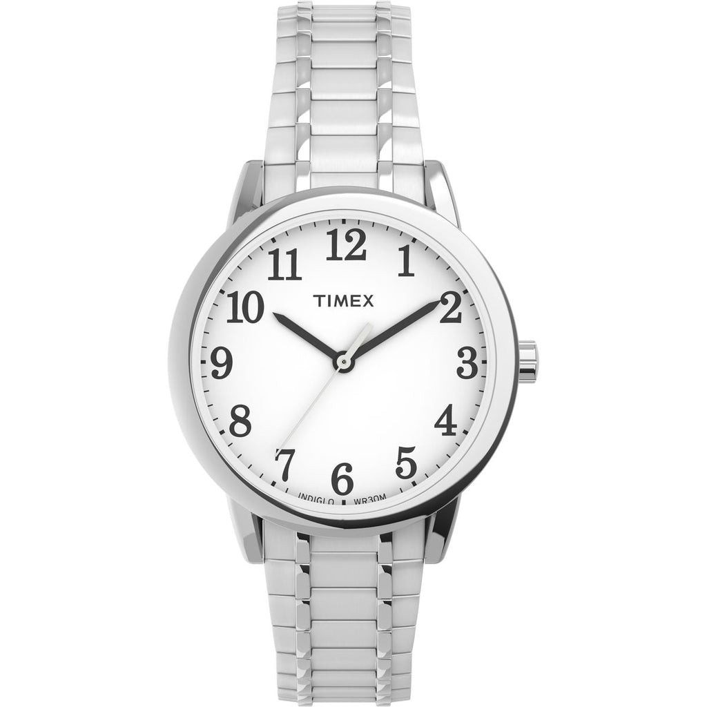 Timex Easy Reader White Dial Silver Stainless Steel Strap Women's Watch TW2P78500UJ - view 1