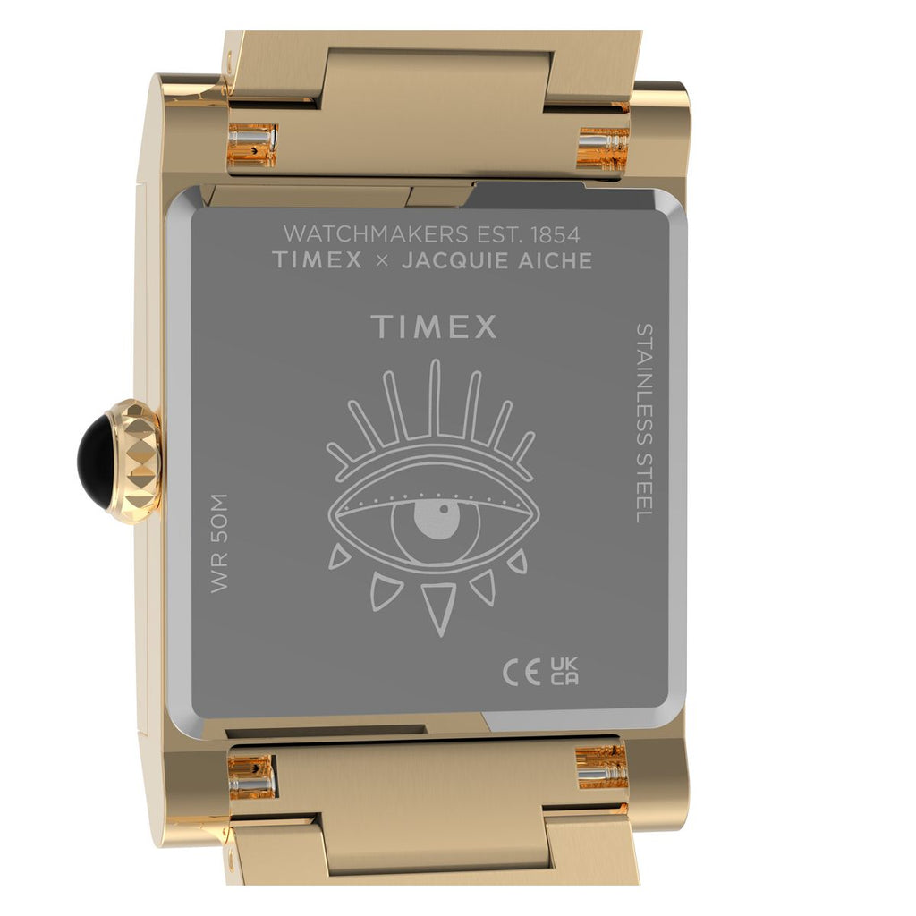 Timex x Jacquie Aiche Gold Dial Gold Stainless Steel Strap Women's Watch TW6A15200X6 - view 4