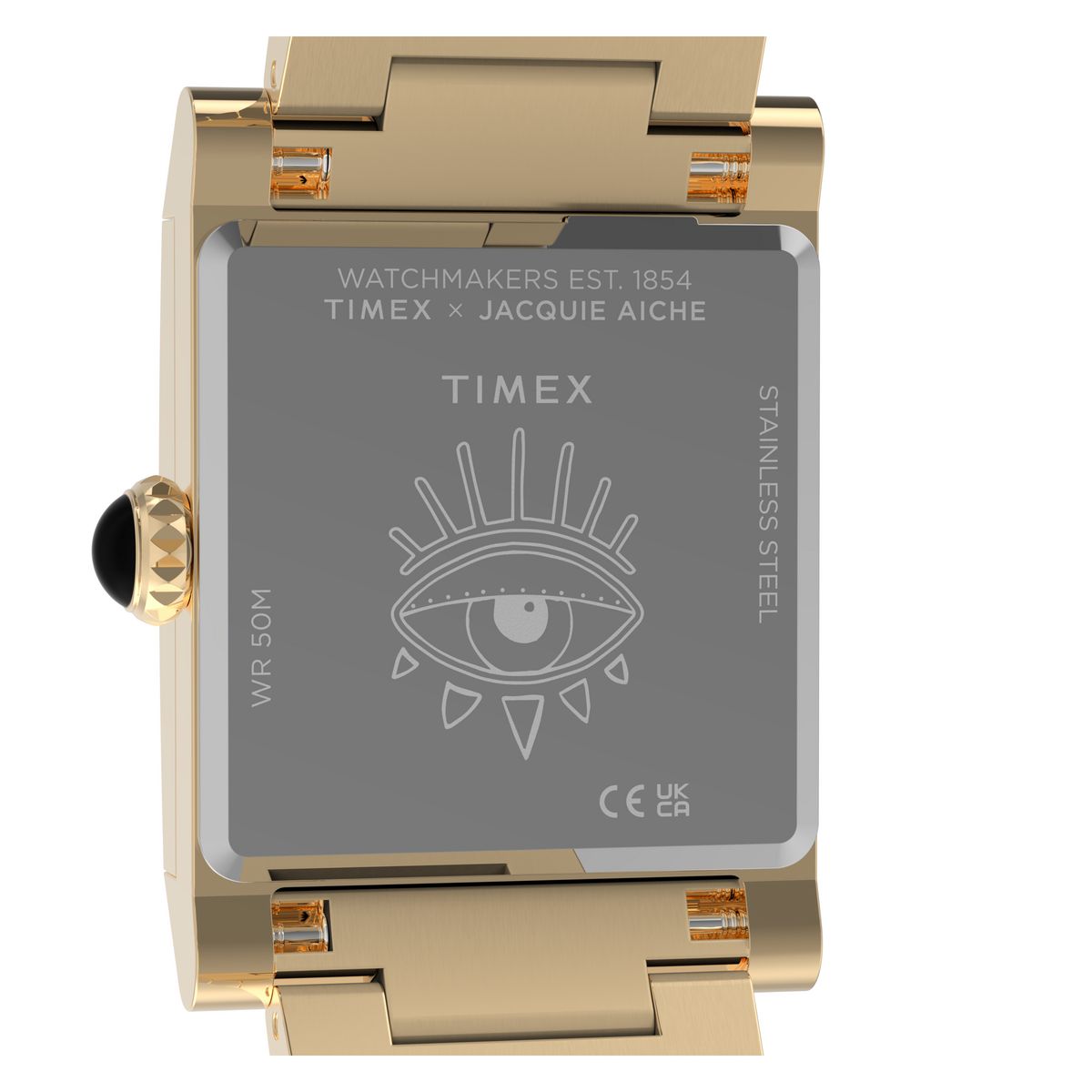 Timex x Jacquie Aiche Gold Dial Gold Stainless Steel Strap Women's Watch TW6A15200X6 - view 4