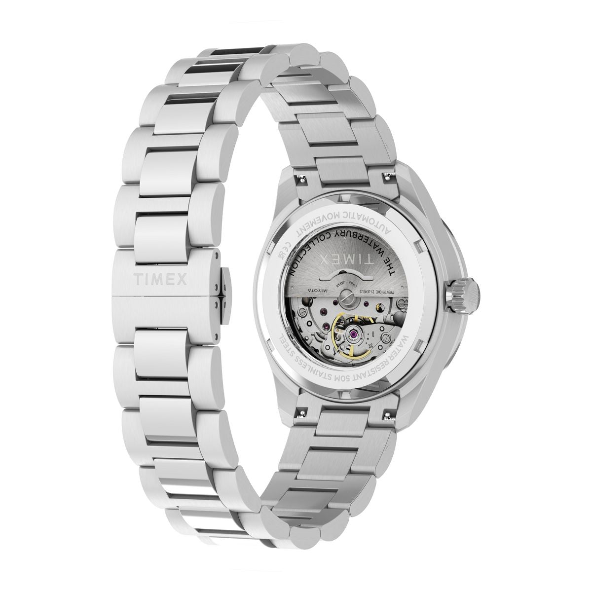Timex Waterbury Automatic Blue Dial Silver Stainless Steel Strap Men's Watch TW2Y94100UJ - view 2
