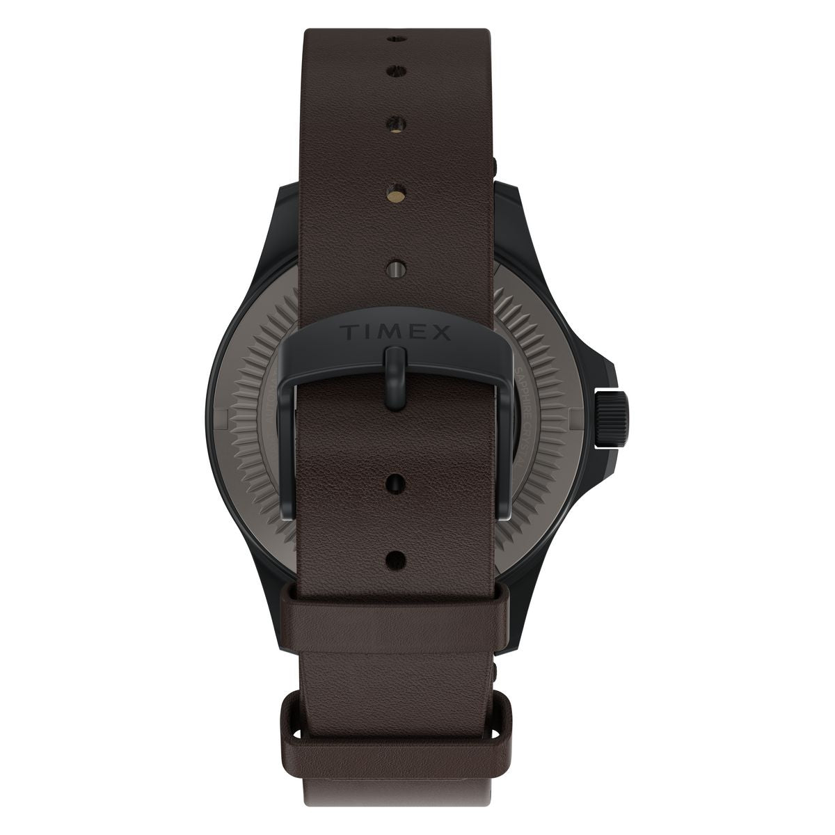 Timex Expedition Titanium Automatic Black Dial Brown Leather Strap Men's Watch TW2Y90900UJ - view 3
