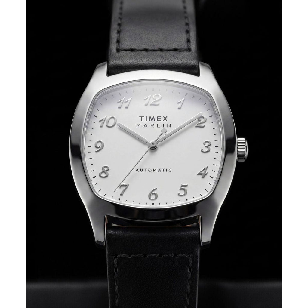 Timex Marlin Chatham Automatic White Dial Black Leather Strap Men's Watch TW2Y84300IK - view 6