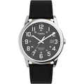 Timex Easy Reader Black Dial Black Leather Strap Men's Watch TW2Y12800JQ - view 1