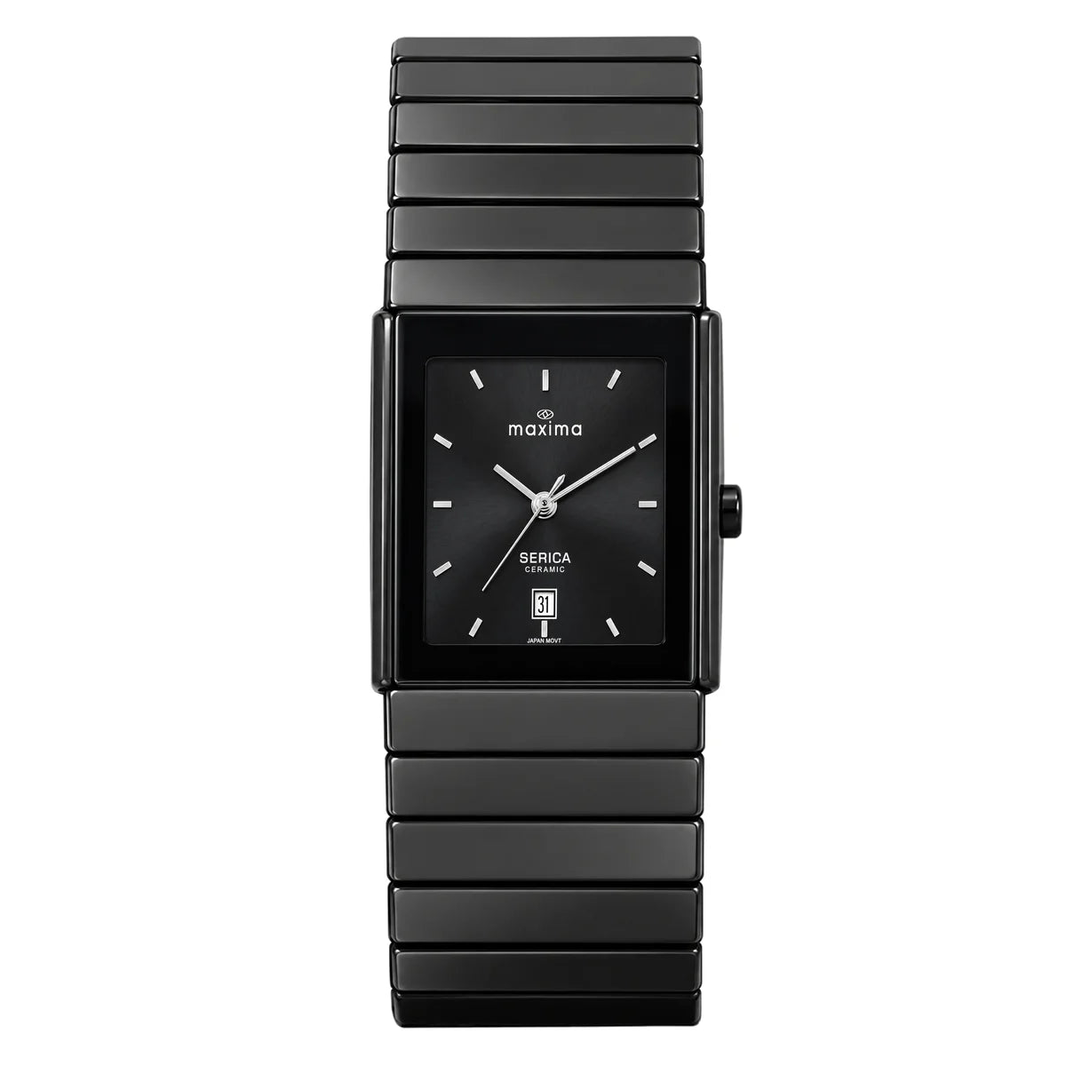 Maxima Serica Black Dial Ceramic Strap Men's Watch 74791CMGJ - view 1