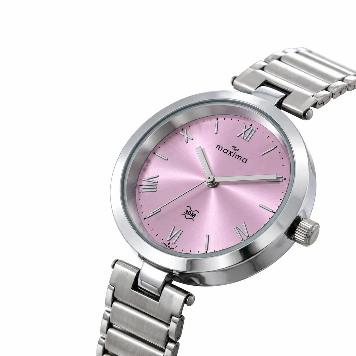 Maxima Attivo Pink Dial Stainless Steel Strap Women's Watch 74921CMLI - view 2