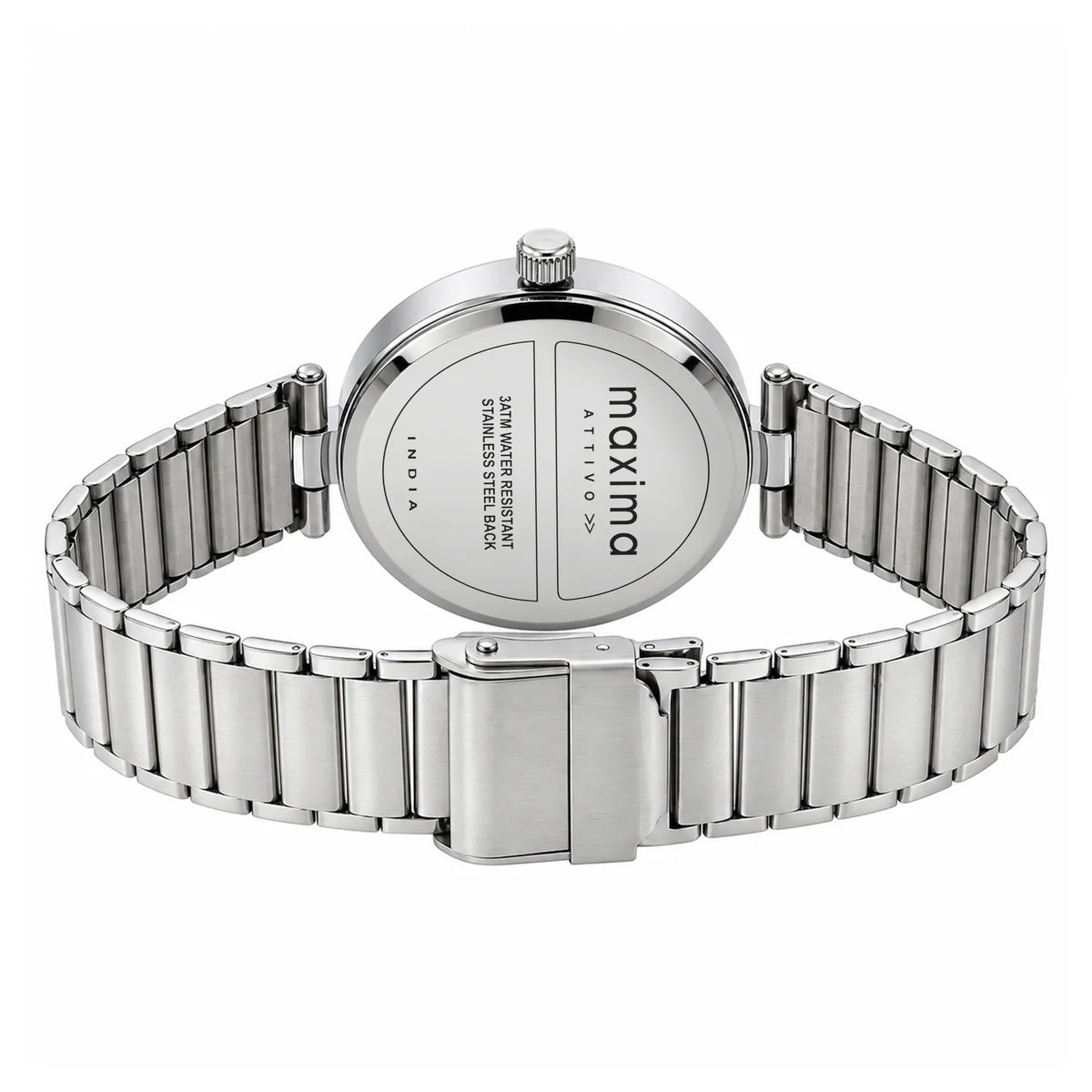 Maxima Attivo Pink Dial Stainless Steel Strap Women's Watch 74921CMLI - view 5