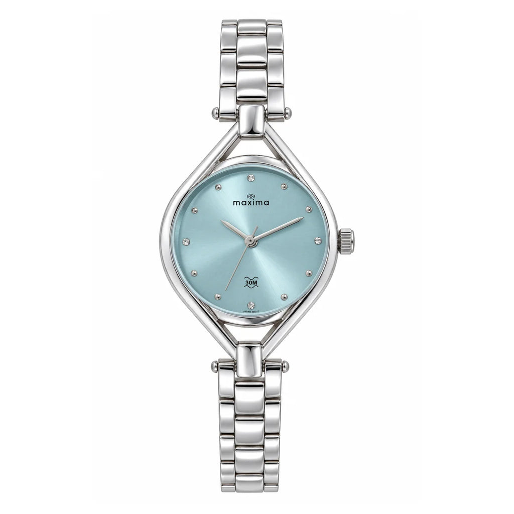 Maxima Attivo Tiffany Blue Dial Stainless Steel Strap Women's Watch 74931CMLI - view 1