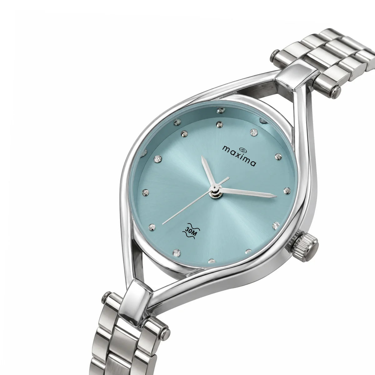 Maxima Attivo Tiffany Blue Dial Stainless Steel Strap Women's Watch 74931CMLI - view 4