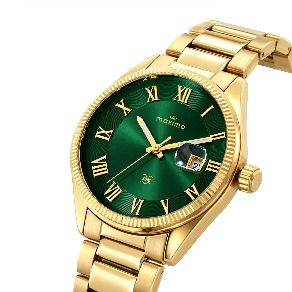 Maxima Apex Green Dial Stainless Steel Strap Kids' Watch 75283CMGL - view 2