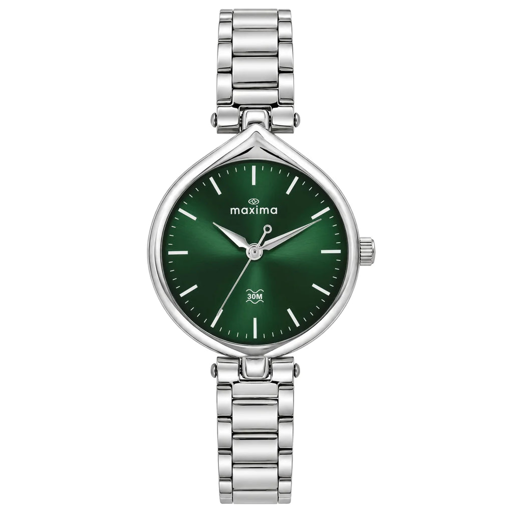 Maxima Attivo Green Dial Stainless Steel Strap Kids' Watch 75983CMLI - view 1