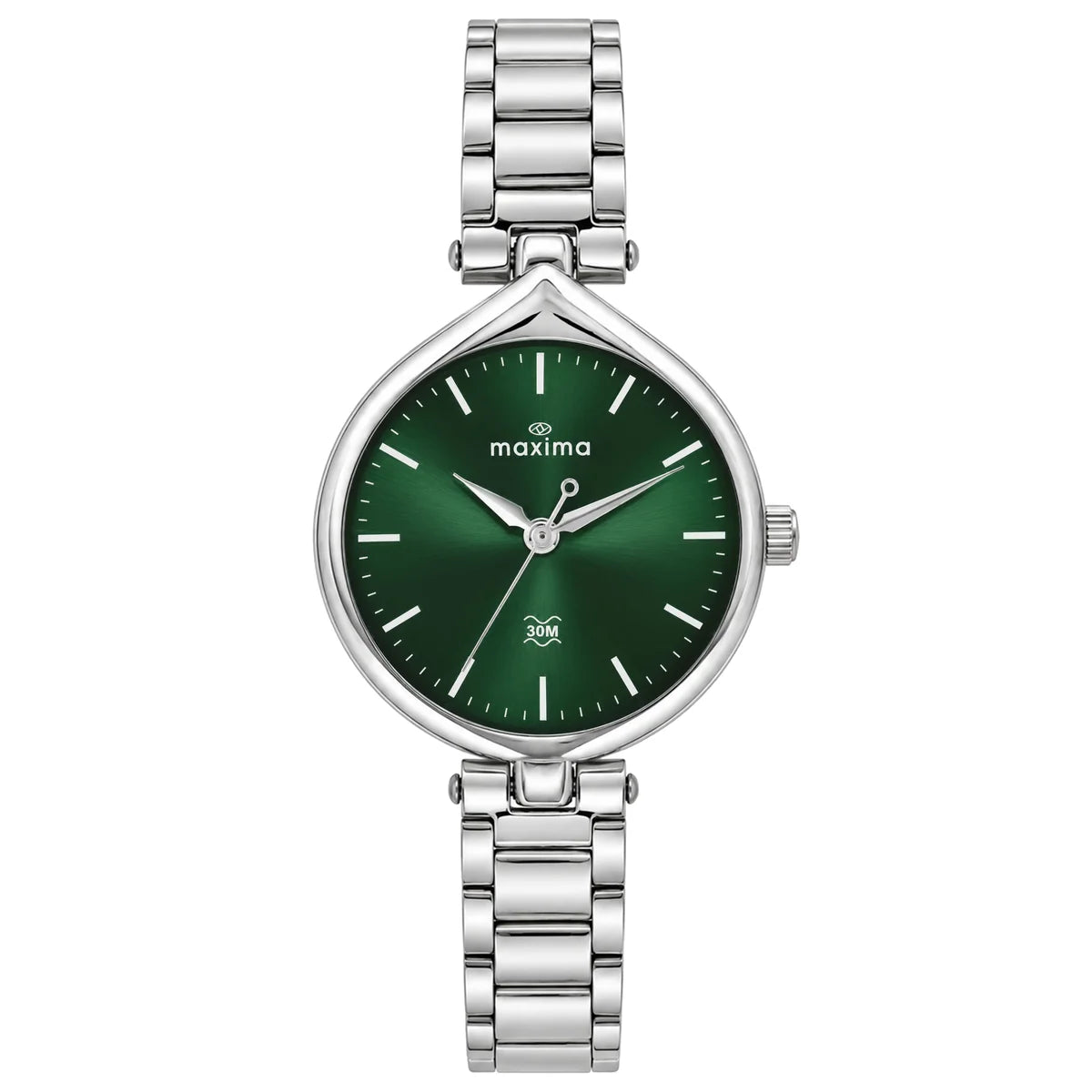 Maxima Attivo Green Dial Stainless Steel Strap Kids' Watch 75983CMLI - view 1
