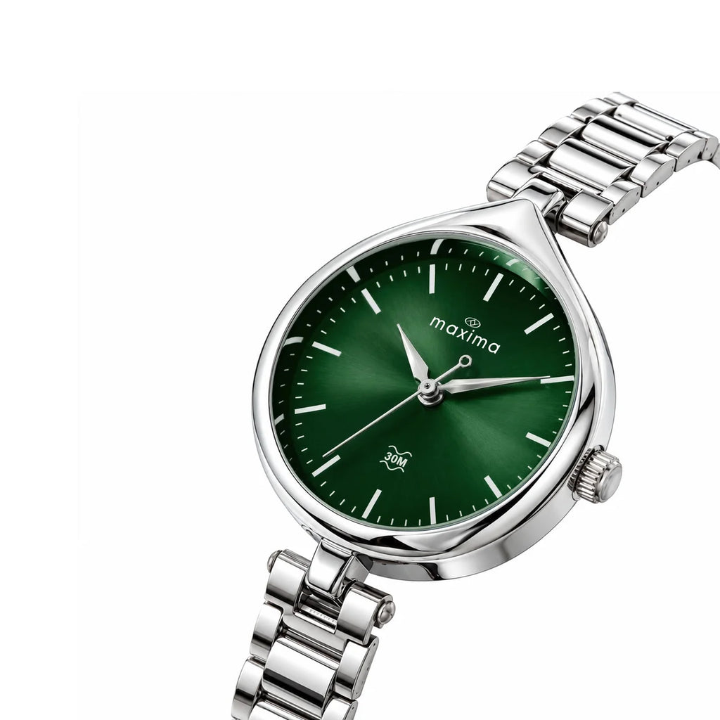 Maxima Attivo Green Dial Stainless Steel Strap Kids' Watch 75983CMLI - view 2