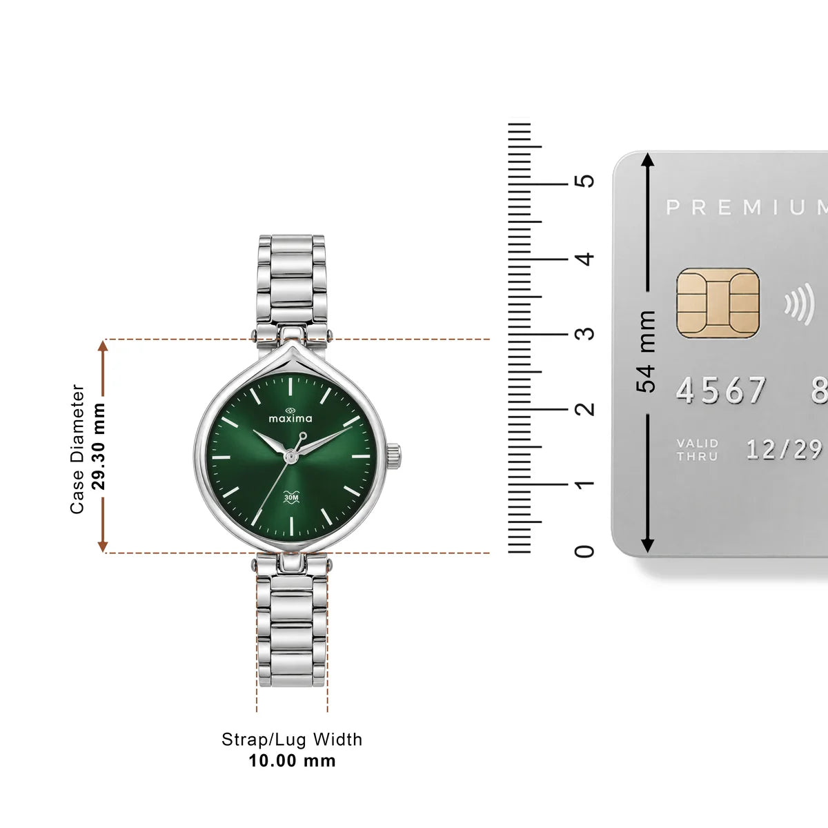 Maxima Attivo Green Dial Stainless Steel Strap Kids' Watch 75983CMLI - view 4