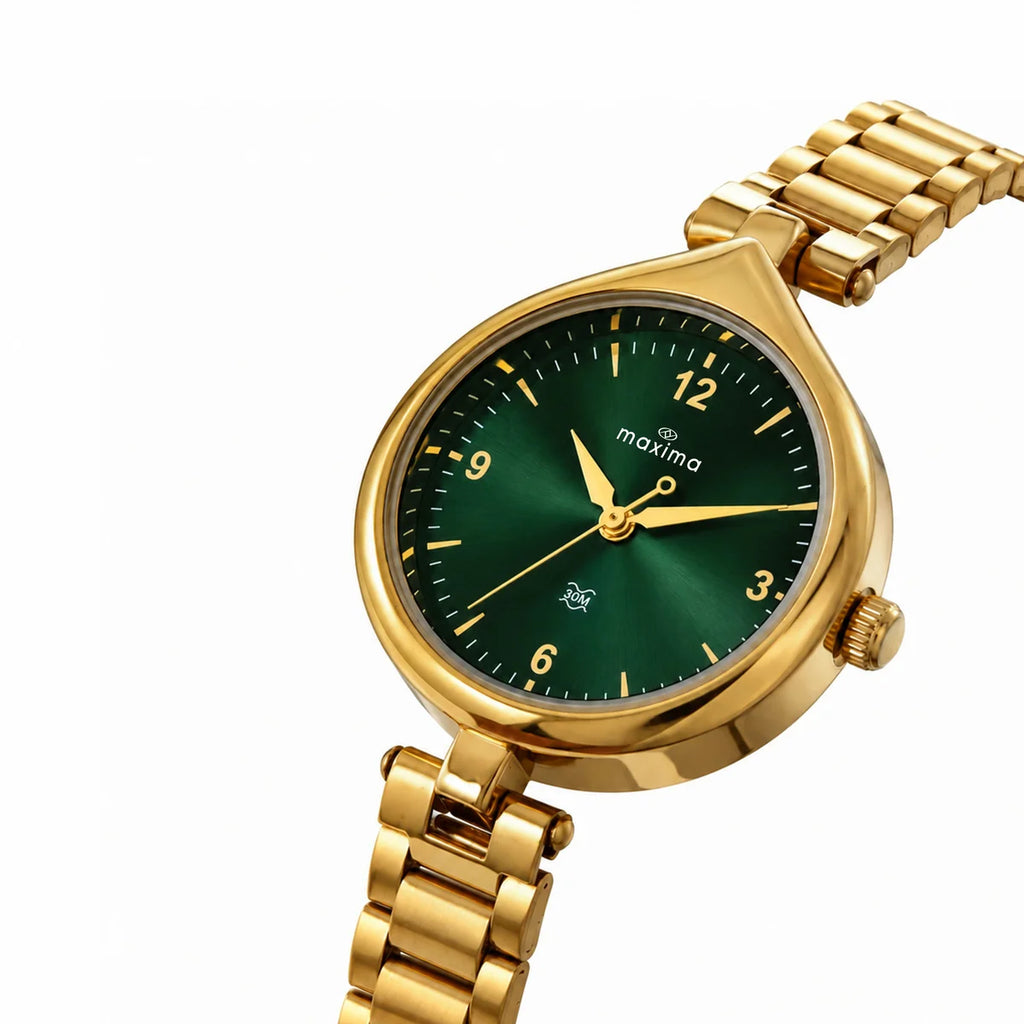 Maxima Kolar Green Dial Stainless Steel Strap Women's Watch 75992CMLH - view 2
