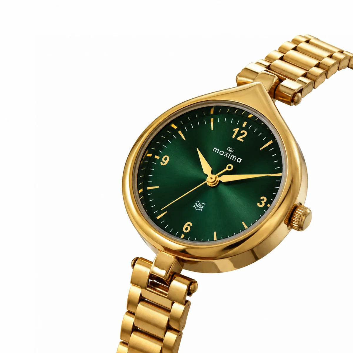 Maxima Kolar Green Dial Stainless Steel Strap Women's Watch 75992CMLH - view 2