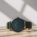 Titan Workwear Green Dial Green Leather Strap Men's Watch 1802NL02 - view 1