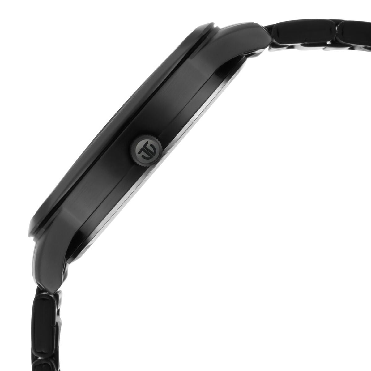 Titan Minimals Black Dial Black Metal Strap Men's Watch view 4