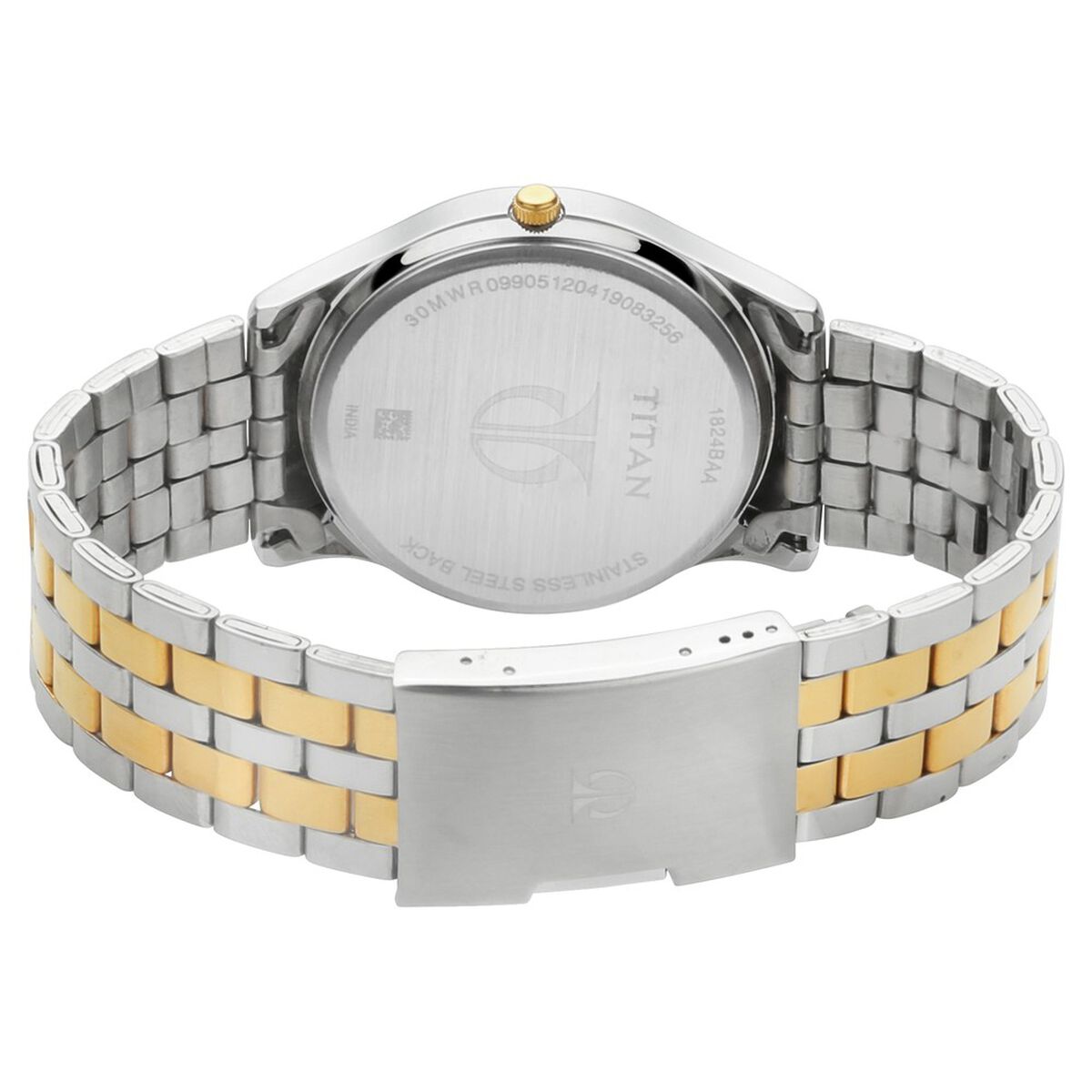 Titan Silver Dial Two-Tone Stainless Steel Strap Men's Watch 1824BM01 - view 5