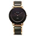 Titan Edge Fusion Black Dial Black Steel & Ceramic Strap Men's Watch 1878KD03 - view 1