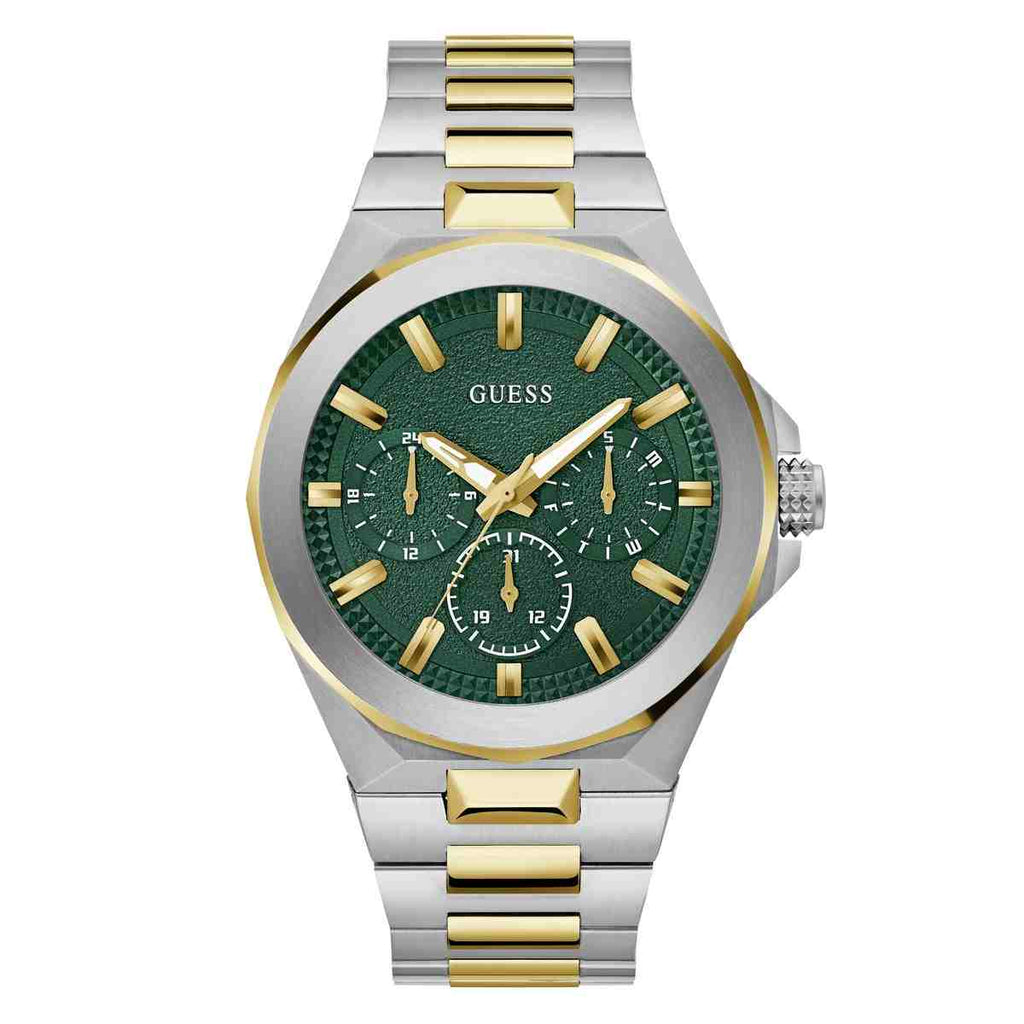 Guess Dashboard Green Dial Two-Tone Stainless Steel Strap Men's Watch GW0798G3 - view 1