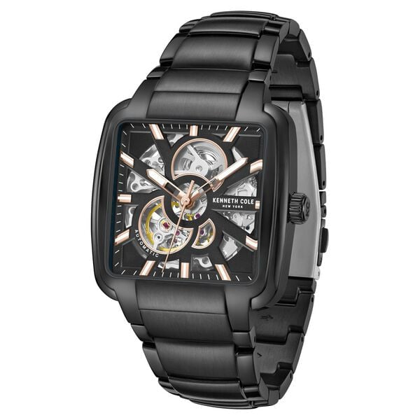 Kenneth Cole Automatic Black Dial Black Stainless Steel Strap Men's Watch KCWGY0046503MN - view 2