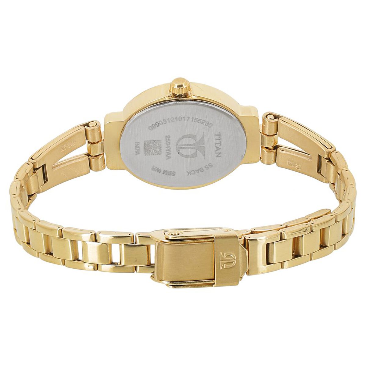 Titan Karishma Champagne Dial Golden Stainless Steel Strap Women's Watch 2594YM01 - view 4