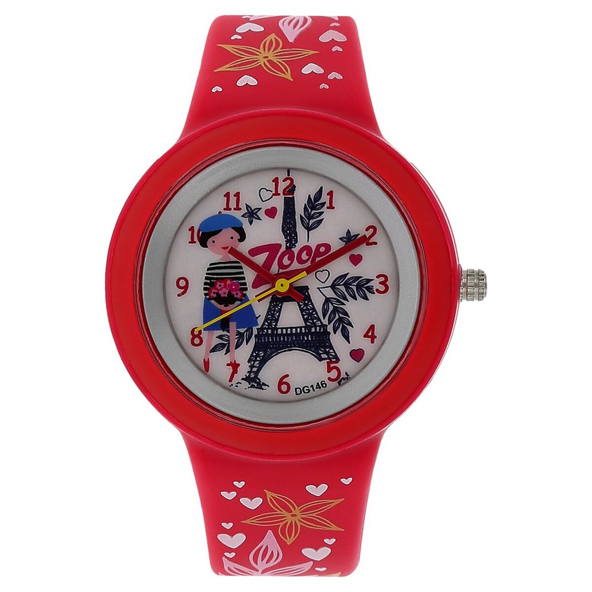 Zoop By Titan White Dial Red Plastic Strap Kids' Watch 26006PP01 - view 1
