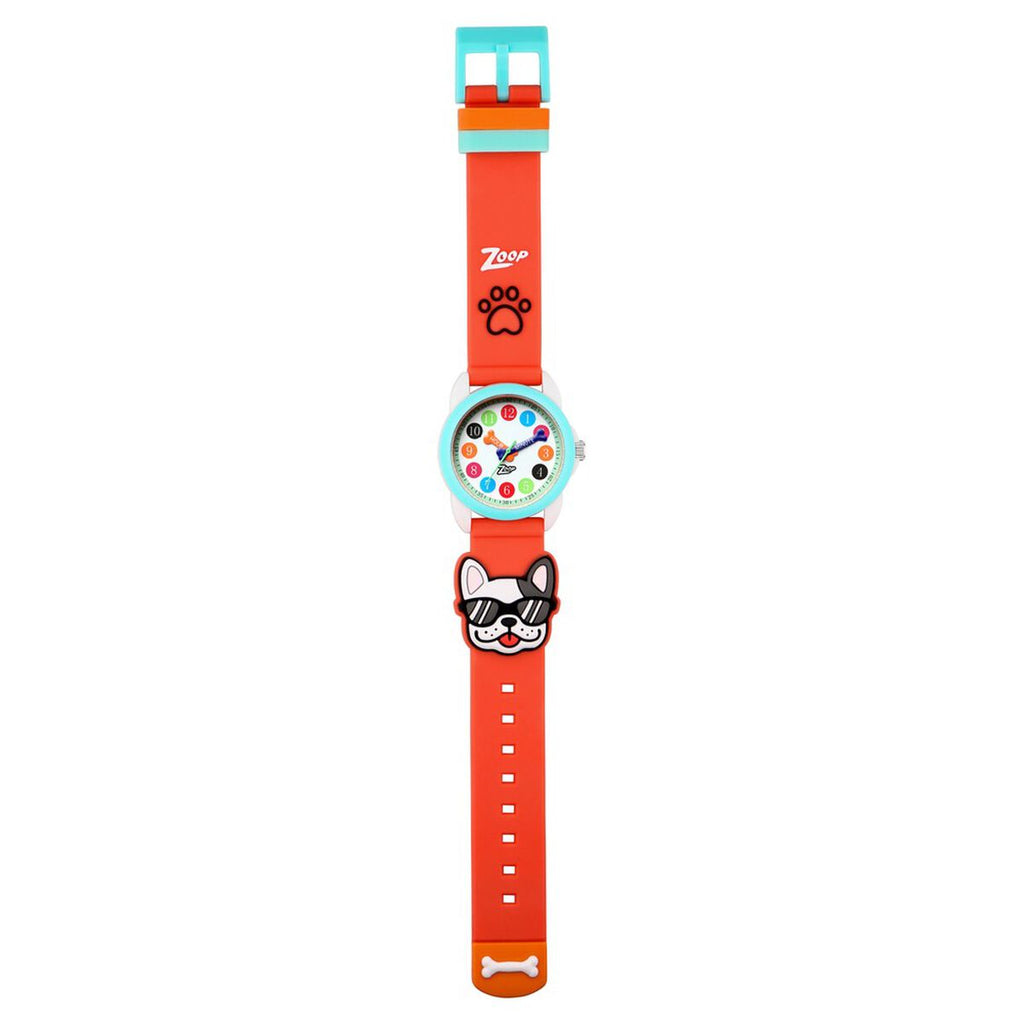 Zoop 3D Puppy Paws White Dial Orange Strap Kids' Watch 26016PP03 - view 6