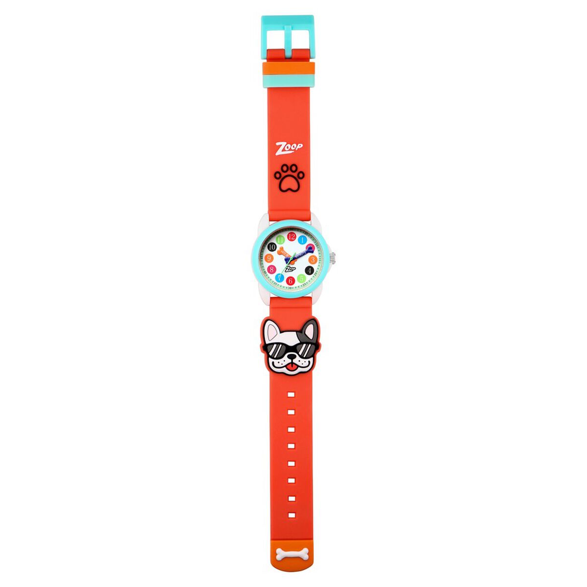 Zoop 3D Puppy Paws White Dial Orange Strap Kids' Watch 26016PP03 - view 6