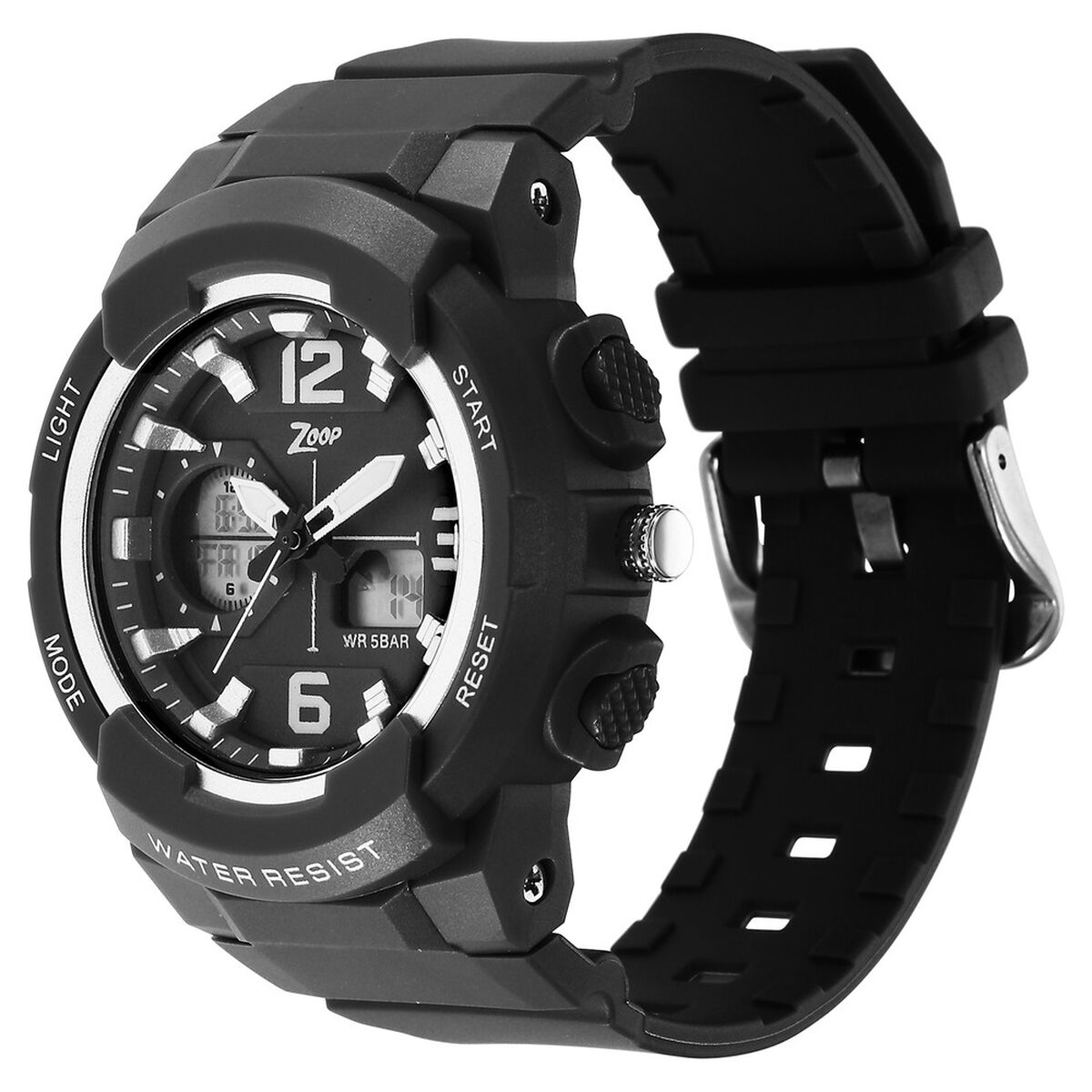 Zoop By Titan Black Dial Black Plastic Strap Kids' Watch 26026PP02W - view 3