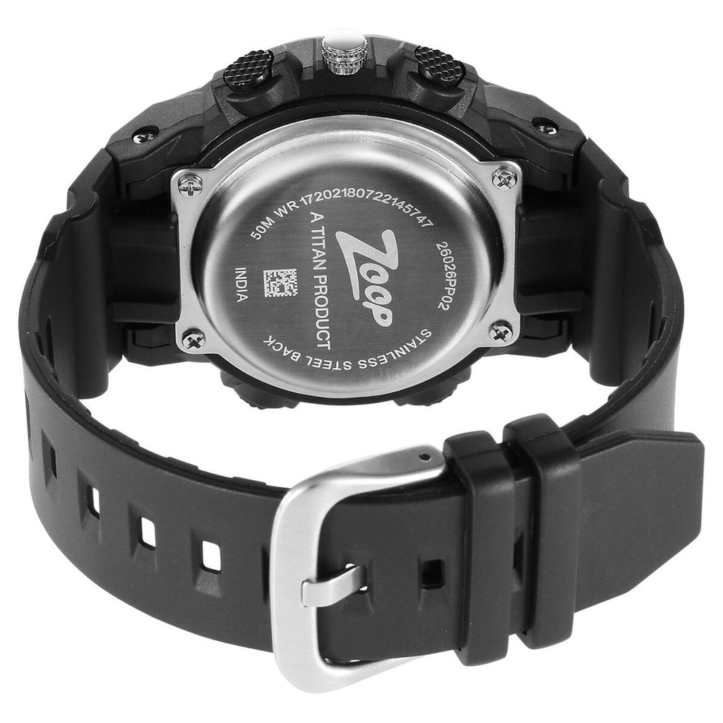 Zoop By Titan Black Dial Black Plastic Strap Kids' Watch 26026PP02W - view 5