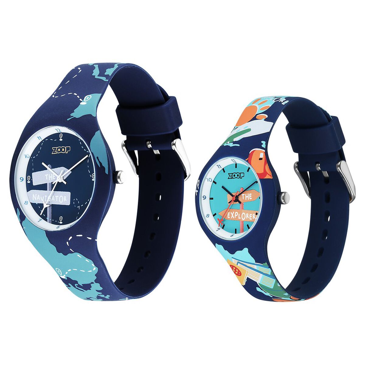 Zoop By Titan White Dial Multicoloured Silicone Strap Kids' Watch 2603116041PP02W - view 4
