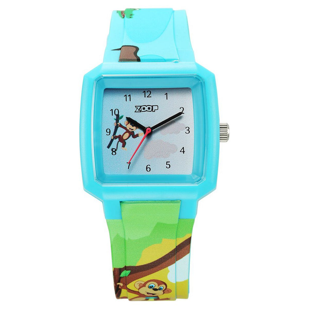 Zoop Forest Story Monkey & Crocodile Blue Dial Kids' Watch 26039PP01W - view 1