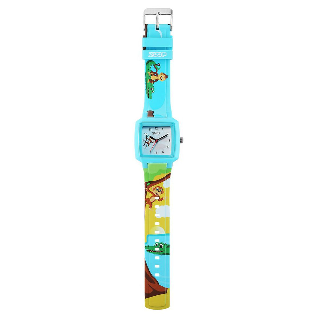 Zoop Forest Story Monkey & Crocodile Blue Dial Kids' Watch 26039PP01W - view 3