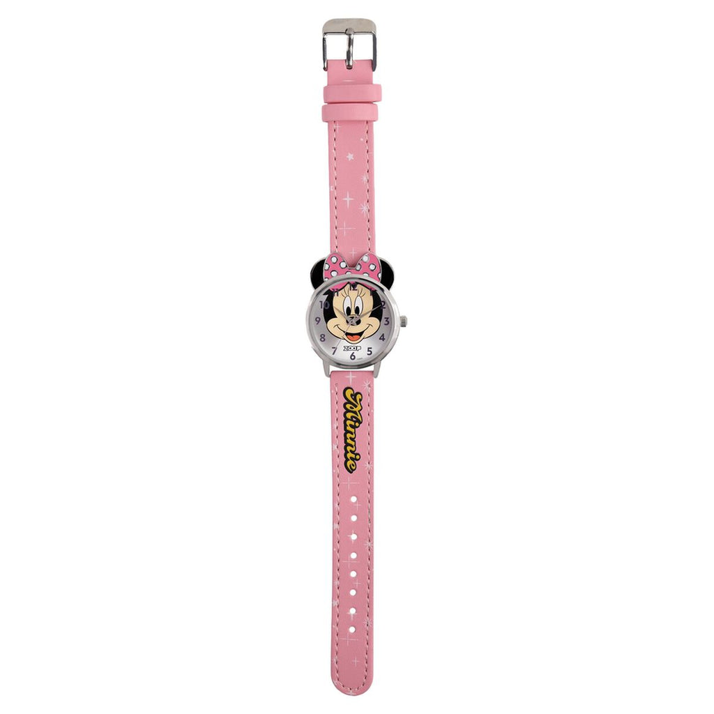 Zoop By Titan Disney Minnie Mouse Silver Dial Pink PU Leather Strap Kids' Watch 26056SL01 - view 7