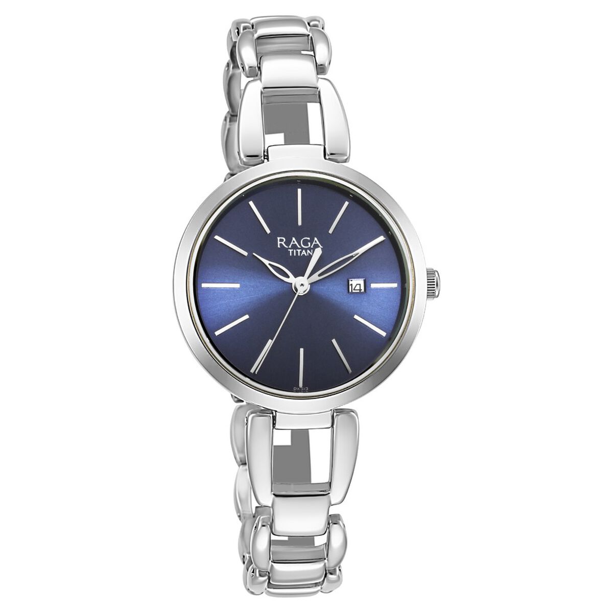 Titan Raga Viva Blue Dial Silver Metal Strap Women's Watch 2642SM02 - view 1