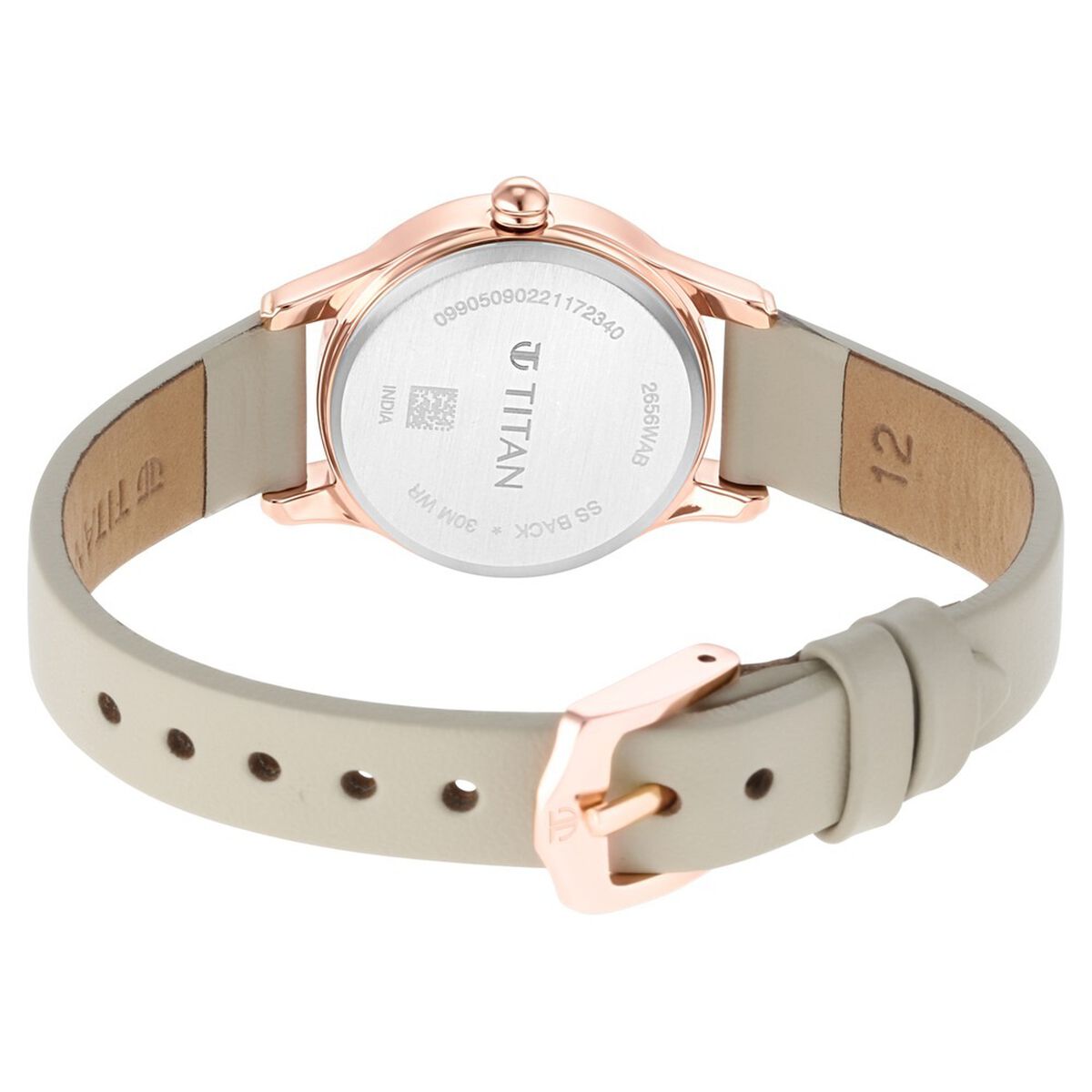 Titan Lagan Brown Dial Leather Strap Women's Watch 2656WL01 - view 6