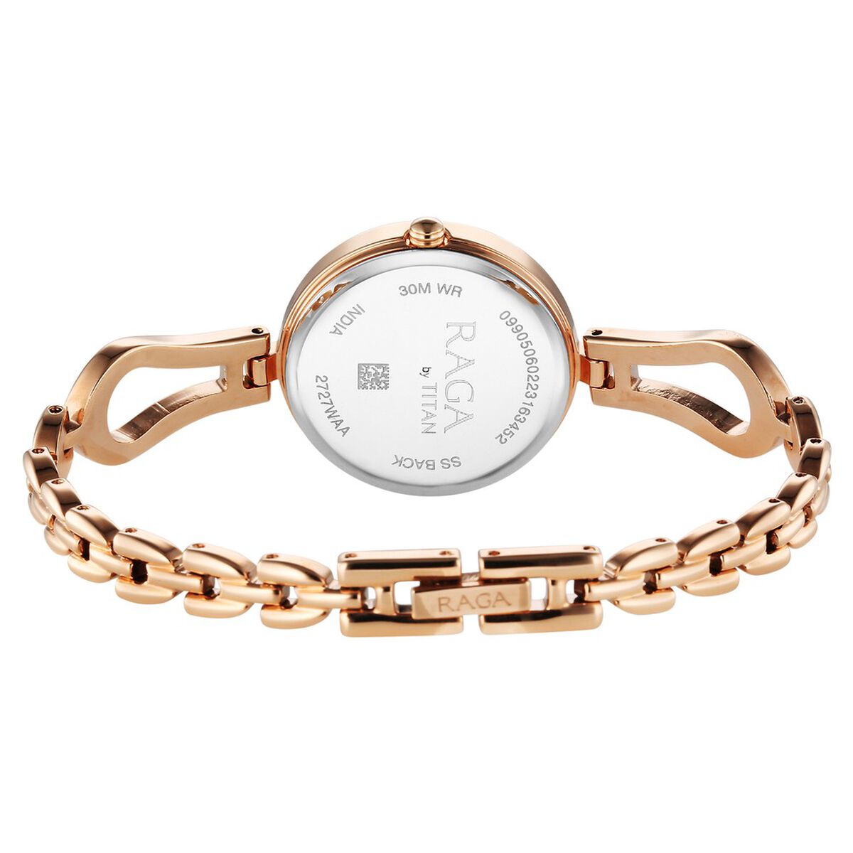 Titan Raga Rose Gold Dial Rose Gold Metal Strap Women's Watch 2727WM01 - view 5