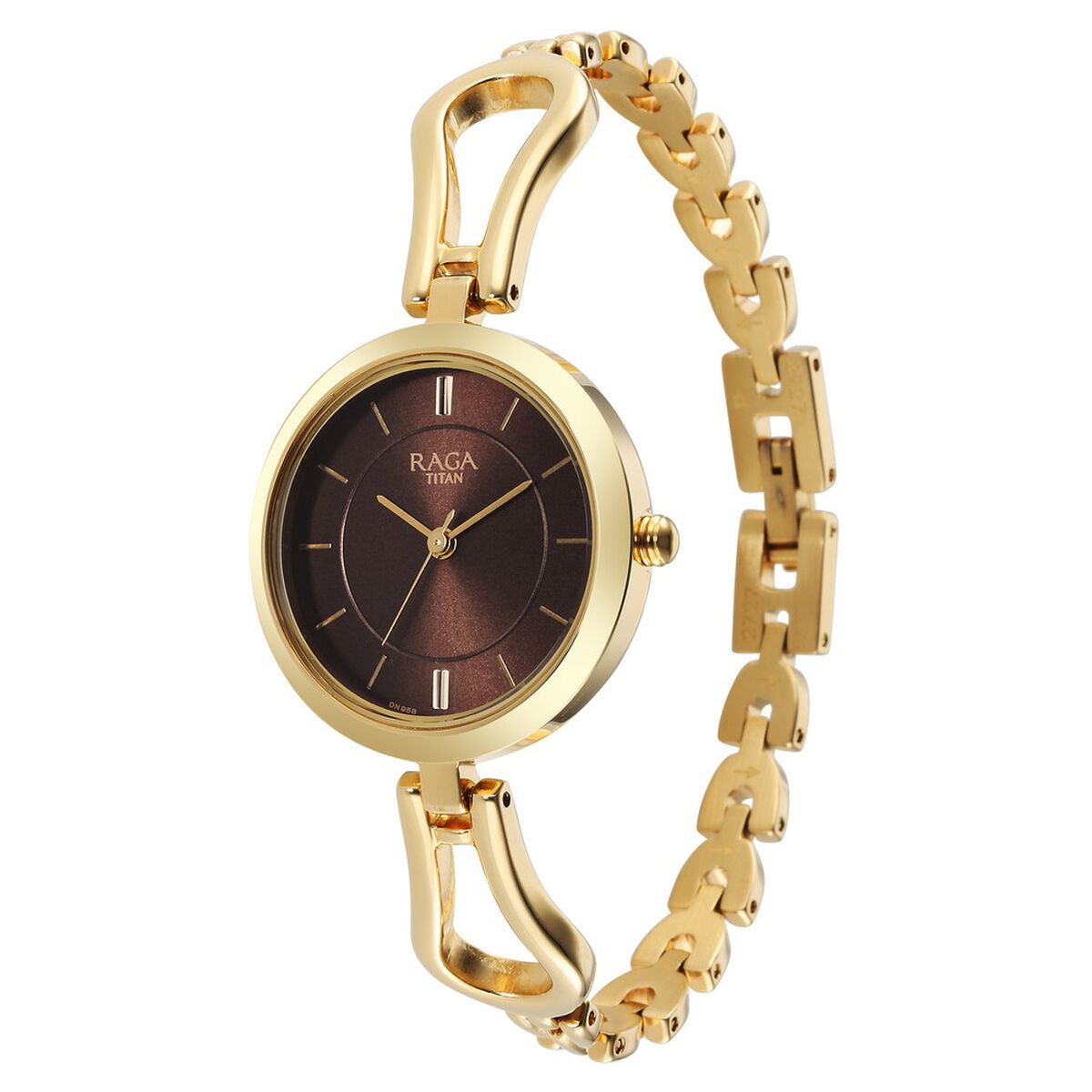 Titan Raga Champagne Dial Gold-Tone Metal Strap Women's Watch 2727YM01 - view 3