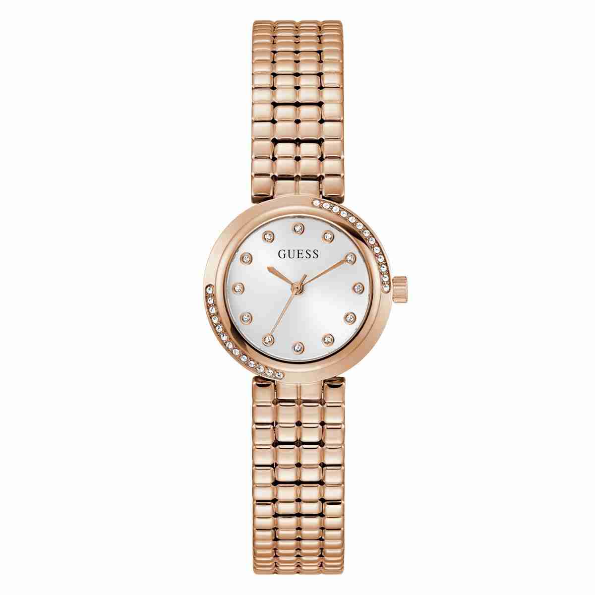 Guess Clara White Dial Rose Gold-Tone Stainless Steel Strap Women's Watch GW0930L3 - view 1