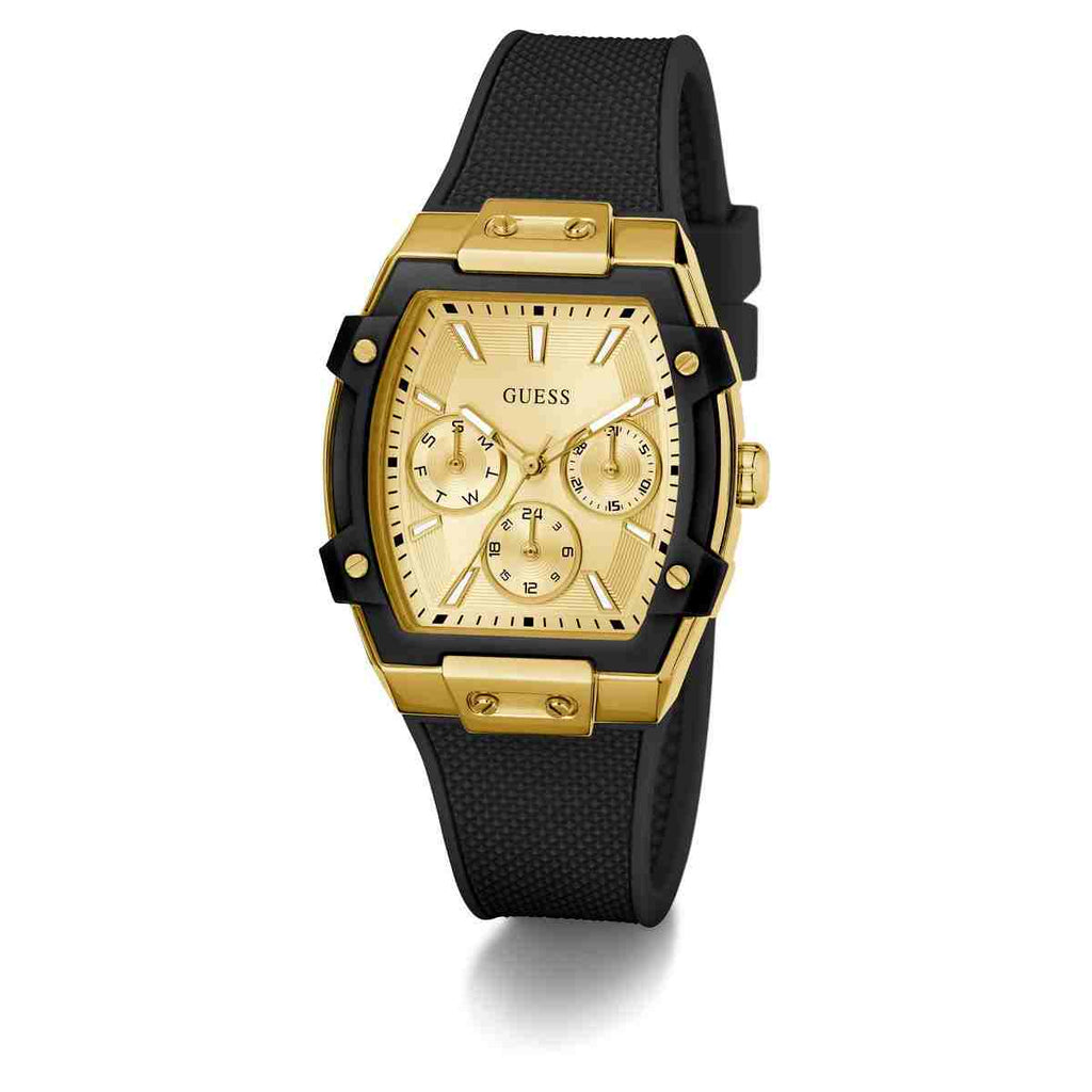 Guess Phoenix Champagne Dial Black Silicone Strap Kids' Watch GW0945L2 - view 6