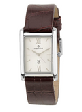 Maxima Attivo White Rectangular Dial Brown Leather Strap Men's Watch 29022LMGI - view 1