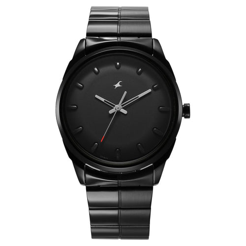 Fastrack Black Dial Black Stainless Steel Strap Men's Watch 3273NM01 - view 1