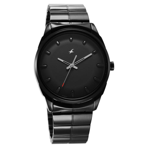 Fastrack Black Dial Black Stainless Steel Strap Men's Watch 3273NM01 - view 2