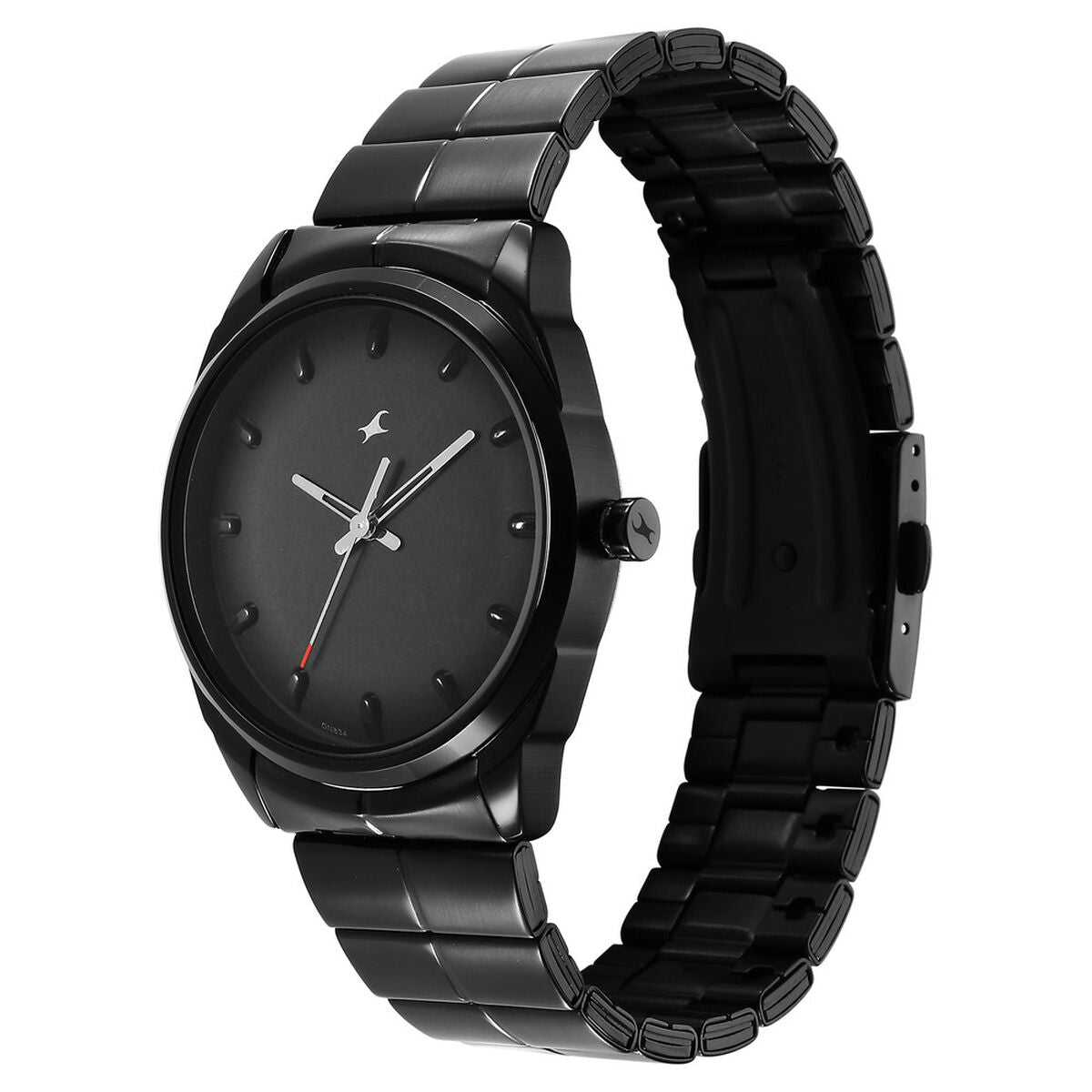 Fastrack Black Dial Black Stainless Steel Strap Men's Watch 3273NM01 - view 3